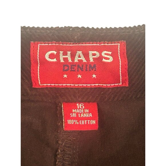 Ralph Lauren Chaps Women's Size 16 Brown Corduroy Mermaid Casual Western Skirt - Picture 6 of 10